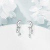 ONEFINITY Moon Earrings for Women 925 Sterling Silver Stud Earrings,