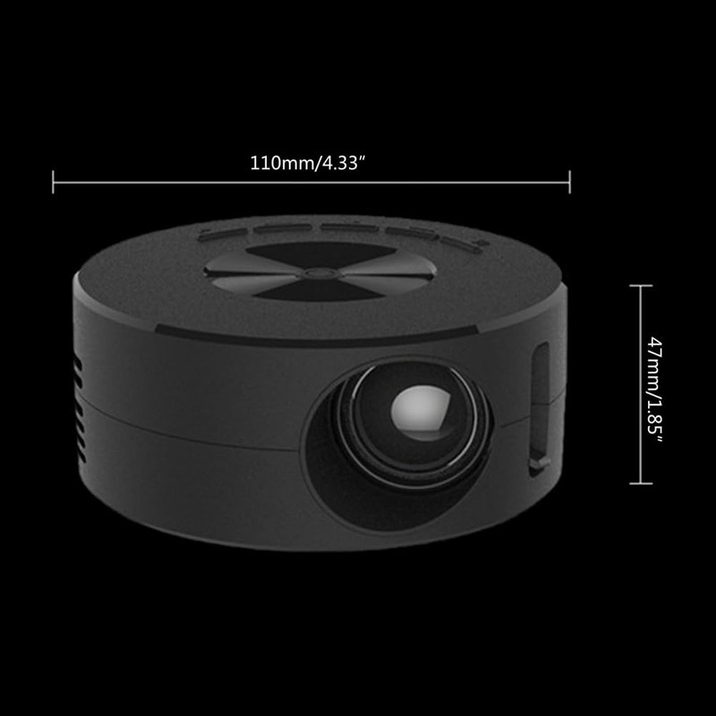Fahgaer YT200 LED Projector Portable Mini USB Projector with Built-in