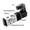 EBEIZZI Pneumatic Solenoid Valve Air Solenoid Valve DC12V/DC24V/AC110V Series Single