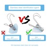 30 Pcs Clothes Pegs，3.74in Stainless Steel Metal Long Tail Clip