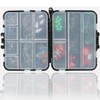 FOLANDO 187-Piece Fishing Tackle Kit with Organiser Box - Complete