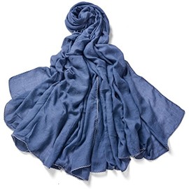 Miobo XXL Women's Stole Scarf Plain Colour 220 x 140 cm in Various Colours Viscose, light red