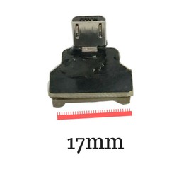 Permanent Short FPV Flat Slim Thin Ribbon FPC Cable Micro USB 90 Degree to Standard USB A for sync and Charging (15CM)