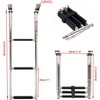 Amarine Made 3 Step Stainless Steel Telescoping Marine Boat Ladder