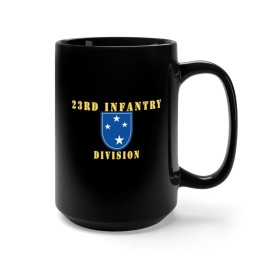 MIP Black Mug 15oz - Army - 23rd Infantry Division X 300