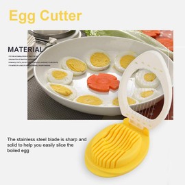 Cortador De Huevos, Huevos cocidos Picador de huevo en conserva Cortador rebanador de alimentos blandos Restaurante Cocina casera Herramienta