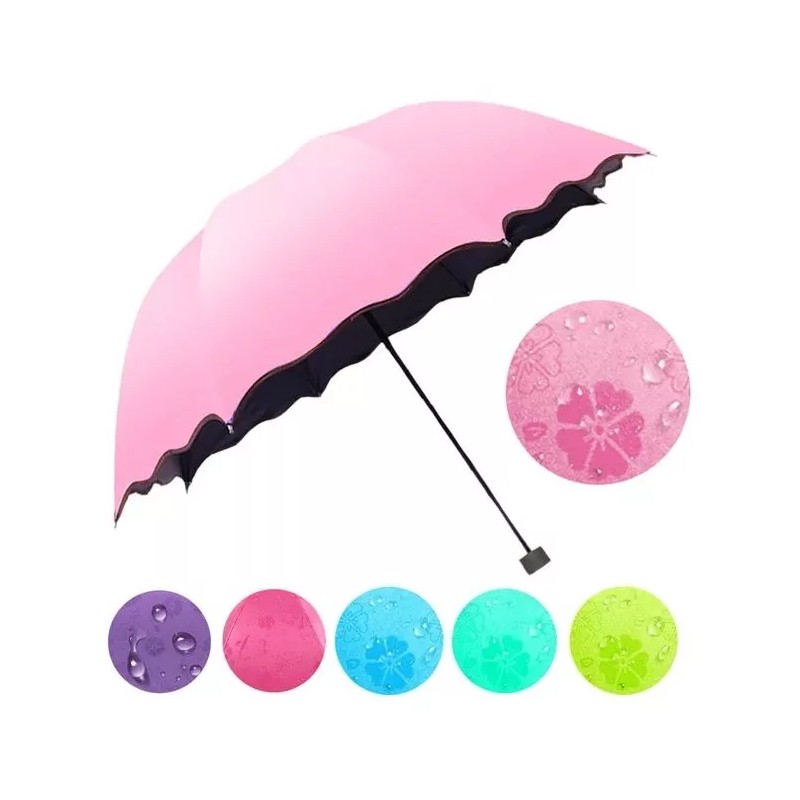 KFMX 2 Paraguas Mágico Sombrilla Cambia De Color Con La