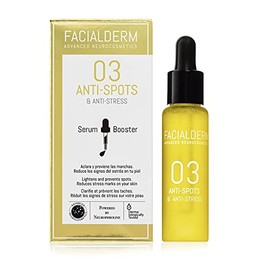Facialderm Sérum Booster Antimanchas Y Antiestrés 30ml - Aclara, corrige y previene la aparición de manchas. Unifica el tono y reduce los signos del estrés en tu piel.