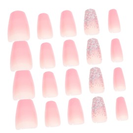 Healvian 24pcs Women Press on Nails Short False Nails Tips for Stylish Diy Manicure Dec