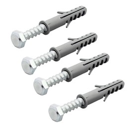 NKAIKE Lag Bolt Kit for Mounting TV Bracket Into Wood Or Concrete - Includes Heavy Duty Bolts, Fischer Concrete Anchors and 2 Drill Bits
