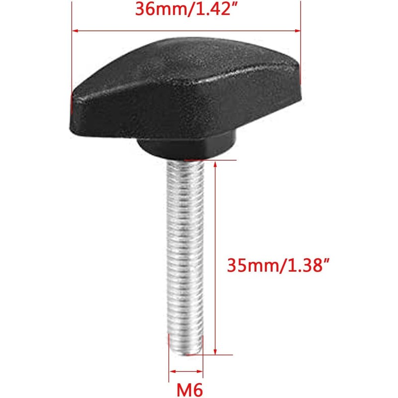 Boxonly Clamping Handle Screw Knobs Handle for Lathes Mechanical Equipment
