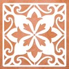 Reusable Tile Stencils 2-Pack of 12 x 12" Large Mandala Spanish Pattern Wall Stencils Floor Stencil for Painting Floors, Tiles, Walls, Furniture, Walkway, Patio, Concrete, Porch Floor Stencil