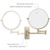 GURUN 8-Inch Double-Sided Wall Mount Makeup Mirror Antique Bronze with