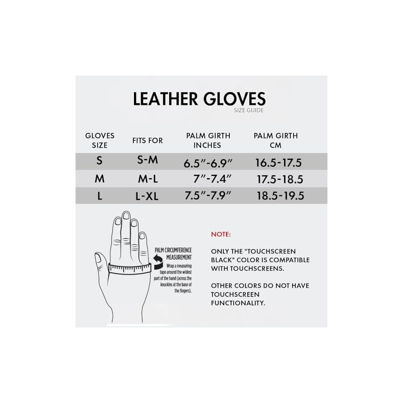 Women's Leather Gloves, Extra Soft and Warm Ladies Waterproof Gloves