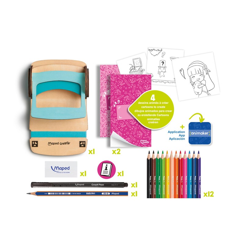 Maped Creative 907068 Animaker Flip Set, Black, Normal