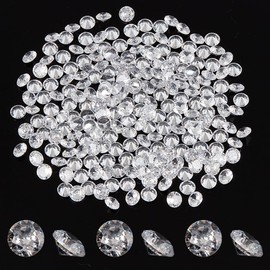 FINGERINSPIRE 220 Pcs 5mm Round Cubic Zirconia Stone Clear Grade A Loose CZ Diamond Stones Tiny Faceted Rhinestone Cabochons Small Pointed Back Crystal Diamante Gems for Ring Earring Jewelry DIY