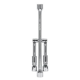 TRUPER Llave de Cruz para Auto de Acero 36 cm, Plegable, Plateado, LLCR-14X
