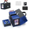 Stepane Portable Trading Card Storage Box, 3 In 1 Card