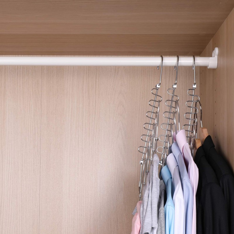 Bloberey Space Saving Hangers 6x2 Slots Metal Magic Cascading Hanger