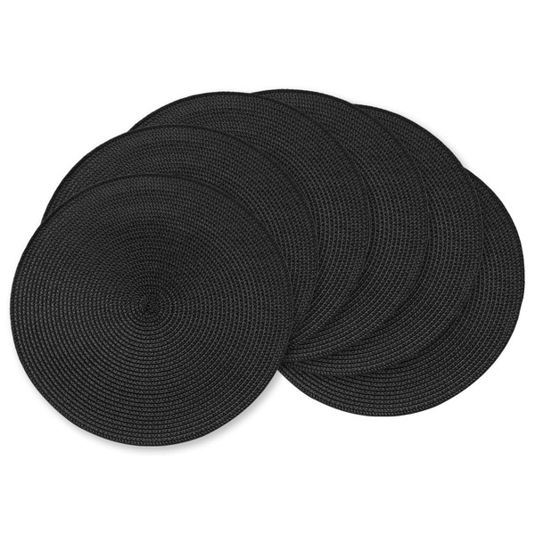 AHHFSMEI Round Braided Placemats 15 Inch Round Table Mats for