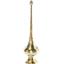 Large Brass Holy Water Sprinkler for Church use - 9 Inches high