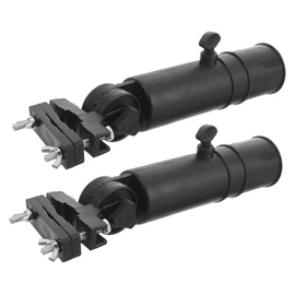 Sosoport 2pcs Adjustable Golf Umbrella Holder Durable Clamp for Golf Cart Push Cart Multi Purpose Umbrella Mount Lightweight Portable Accessory for Go Golfers