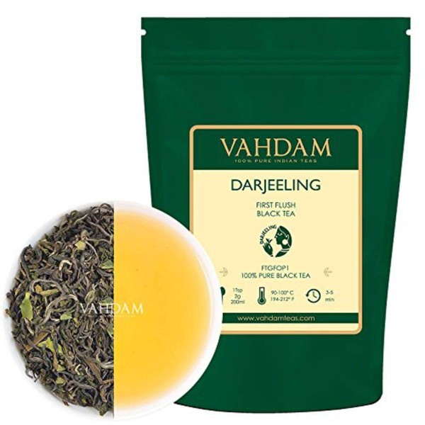 VAHDAM, First Flush Darjeeling Tea - 200+ Cups/ 16oz |