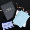 Teskyer Mini Wallet Men's Small Card Case, PU Leather Slim