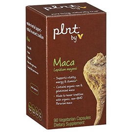 plnt Maca Organic, NonGMO Peruvian Maca (120 Vegetarian Capsules)