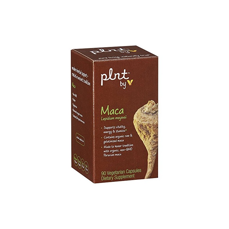plnt Maca Organic, NonGMO Peruvian Maca (120 Vegetarian Capsules)