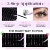 DIY Lash Extension Kit 60D Wispy Lashes 3D Volume Lash