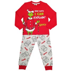 Kids Essentials Family Matching The Grinch Christmas Pyjamas Mens Ladies Kids Christmas Pyjamas (Children, 5-6 Years)