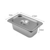 ZONADAH Stainless Steel Steam Hotel Pan 1/9 Size with Lid