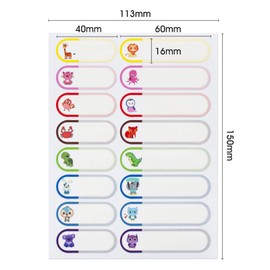 128pcs Baby Bottle Labels for Daycare, School Name Labels for Kids, Daycare Labels, Self-Laminating Write-On Waterproof Dishwasher Safe Self-Adhesive Label Stickers, Kids Name Tags Stickers