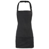 Adults/Unisex SHORT Polycotton 2 in 1 Waist Apron with Bib