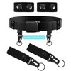 10 Pieces Belt Keepers with 2 Pieces Tactical Belt Buckles