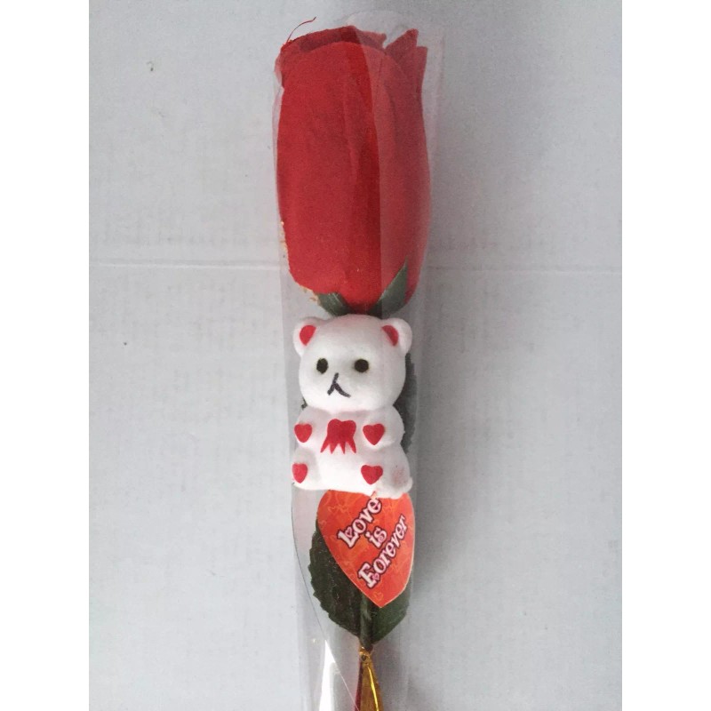 Melody Rose 12 pc Red Rose Flower&B.Bear Valentine's Day/Wedding/Ch