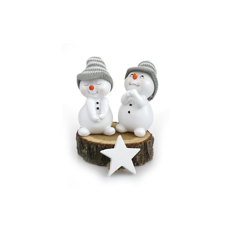 2 x Standing Garden Gnome Dwarf Girl & Boy Set