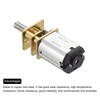 Rebower Micro Reduction Gear Motor with Full Metal Gearbox for