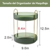 CXJYSD Organizador De Maquillaje De 2 Niveles Giratorio 360 Grados，Organizador