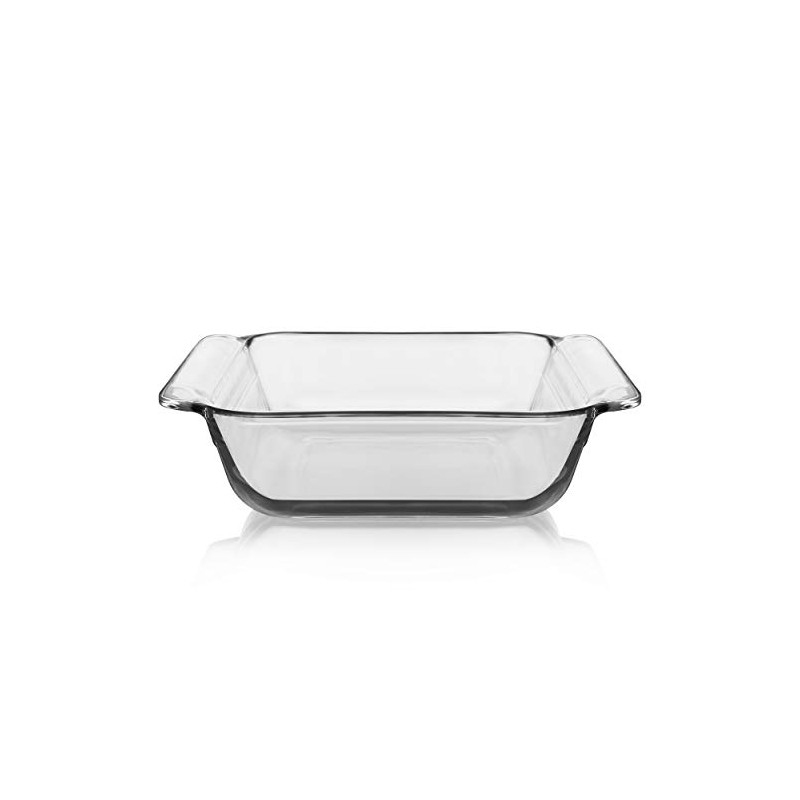 Libbey Baker's Premium Square Glass Casserole Bake Dish, 8-inch by