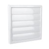 Air Vent Grille with Flaps, 170mm x 170mm, White, Extractor