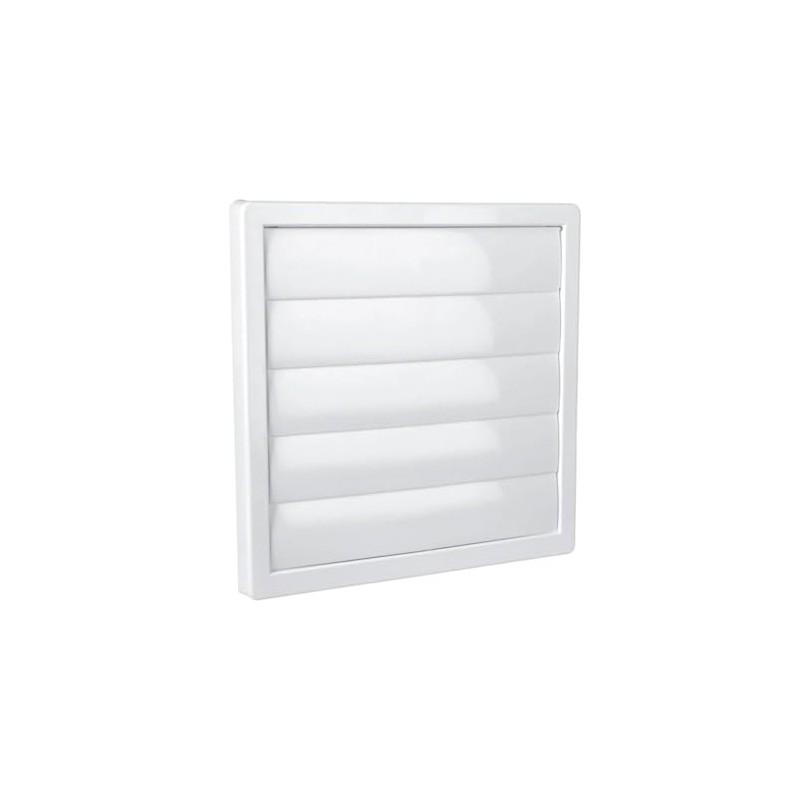 Air Vent Grille with Flaps, 170mm x 170mm, White, Extractor
