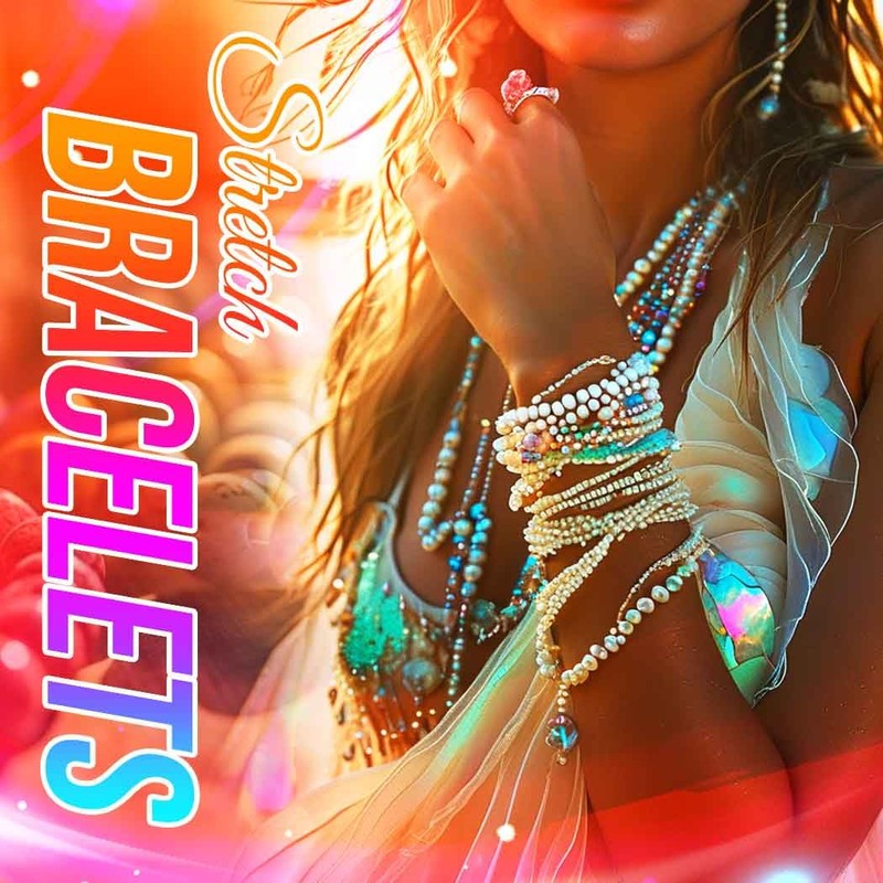 GORTIN Clay Bead Bracelets for Women Boho Stretch Bracelets Starfish