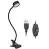 USB Desk Lamp 360° Angle Adjustable Clip On Gooseneck Reading