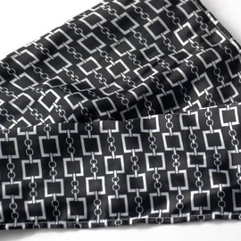 Brando Black Square Chain Design Fashion Luxuriant Scarf(Small)