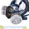 Silicone Full Face Gas Mask Respirator For Painting Spraying