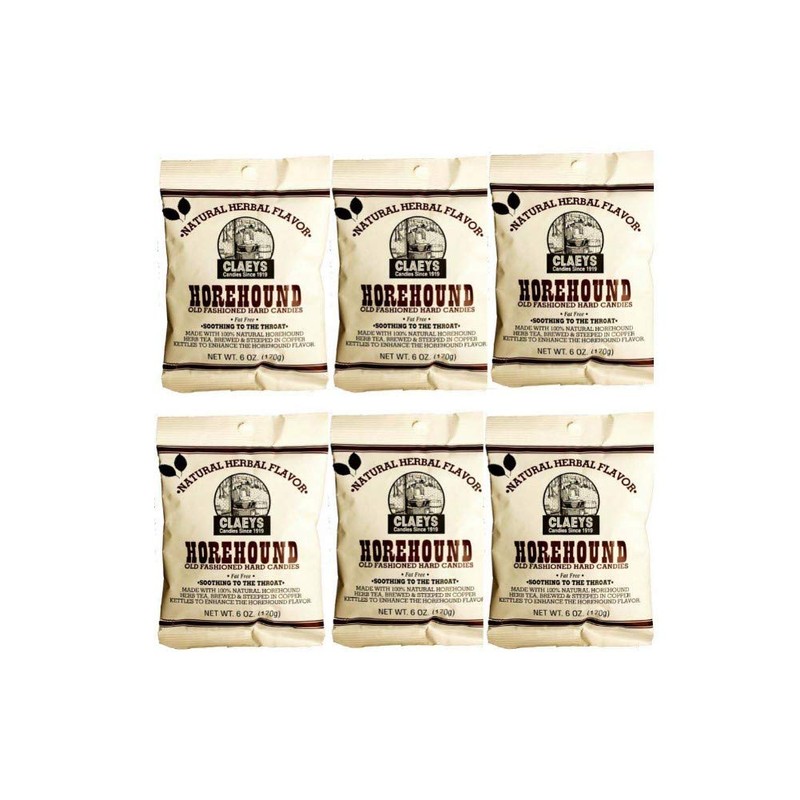 Natural Horehound Old Fashion Hard Candy (Six - 6 oz.