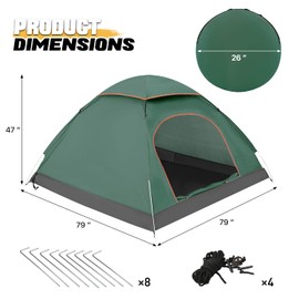 MoNiBloom Lightweight one Person Backpacking Tent with Skylight, 4 Season Ultralight Weatherproof Camping Tent, Easy Setup Dome Tent with Removable Rain Fly for Family Travel Mountaineering