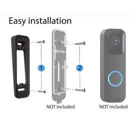 Hidden River Lab Premium Blink Video Doorbell Wedge Mount - Black